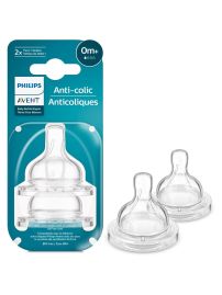 Set Tetinas Classic Anticolic Flujo Recien Nacido X2 0m+ 