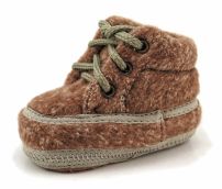 Botita Bebe de Paño Cordon - Zapatito - Simil Piel