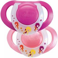 Chupete x 2 unidades - Physio Ring Pink Silicona 12m+