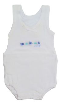 Body Sin Mangas Musculosa de Hilo Macrame Bordado