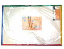 Pizarron Pizarra magnetica con marco pvc  80x60 cm