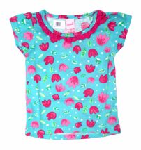 Remera Nena Con Volados Manga Corta