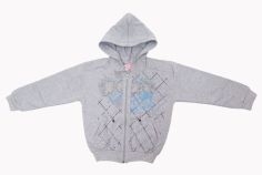 Campera de Algodon Con Friza y Capucha Estampado