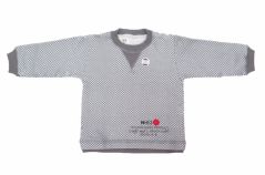 Buzo de Algodon Frizado Estampado Cuadrille