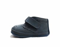 Bota Botita Nobuk Picado Con Velcro