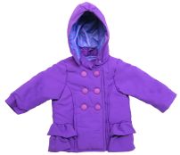 Campera Tipo Tapado con Capucha y Volados 