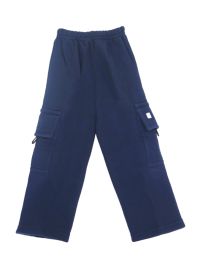 Pantalon Frizado simil Corderoy Cargo con Cintura Elaztizada