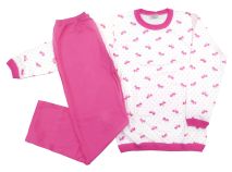 Pijamas Manga Larga Estampado de Lunares y Moños