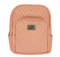 Mochila Maternal Eco Cuero JUANA Frente Matelasse 