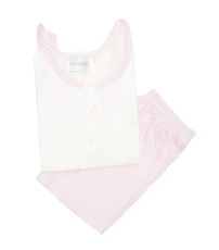 Pijama Verano Remera Musculosa y Short con Estampado Cuadrille