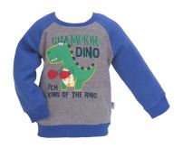  Buzo sin Capucha Friza Estampado Dinosaurio