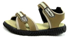 Sandalia Goma y Cuerina Doble Velcro