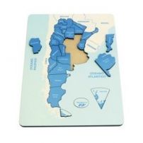 Encastre Rompecabezas Puzzle de Madera Mapa de Argentina 
