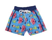 Short de Baño Microfibra Con Cintura Elastizada Regulable Estampado