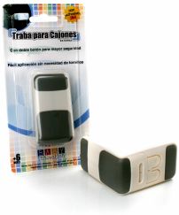 Traba cajon externo con doble boton de seguridad 