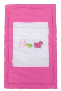 Alfombra con base impermeable para baño Ovejas Bordadas Acolchada