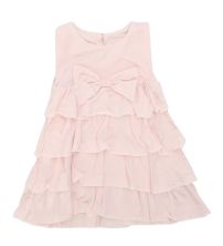 Vestido Volado Liso sin mangas 