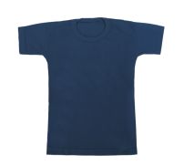Remera algodon lisa manga corta