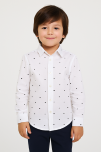 Camisa Manga Larga Estampada 