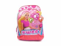 Mochila Barbie jardin espalda ella y corazones en vinilico, corazones sobresalen hacia la derecha, Sweet , bordes brillo