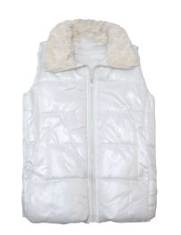 Chaleco Abrigo Cuello con Piel