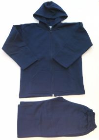 Conjunto Jogging pantalon y campera con cierre y capucha  Colegial Frisa
